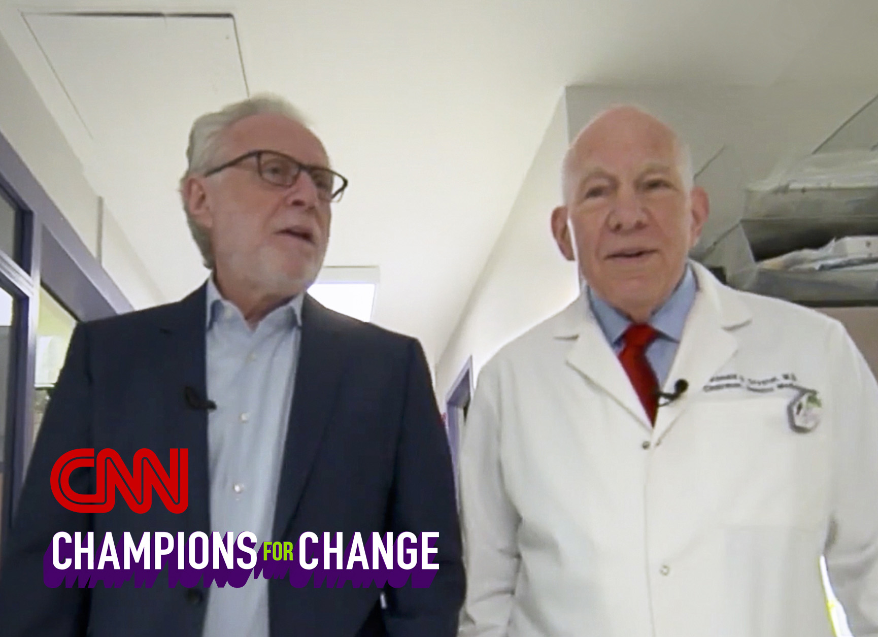 Wolf Blitzer and Dr. Ron Crystal